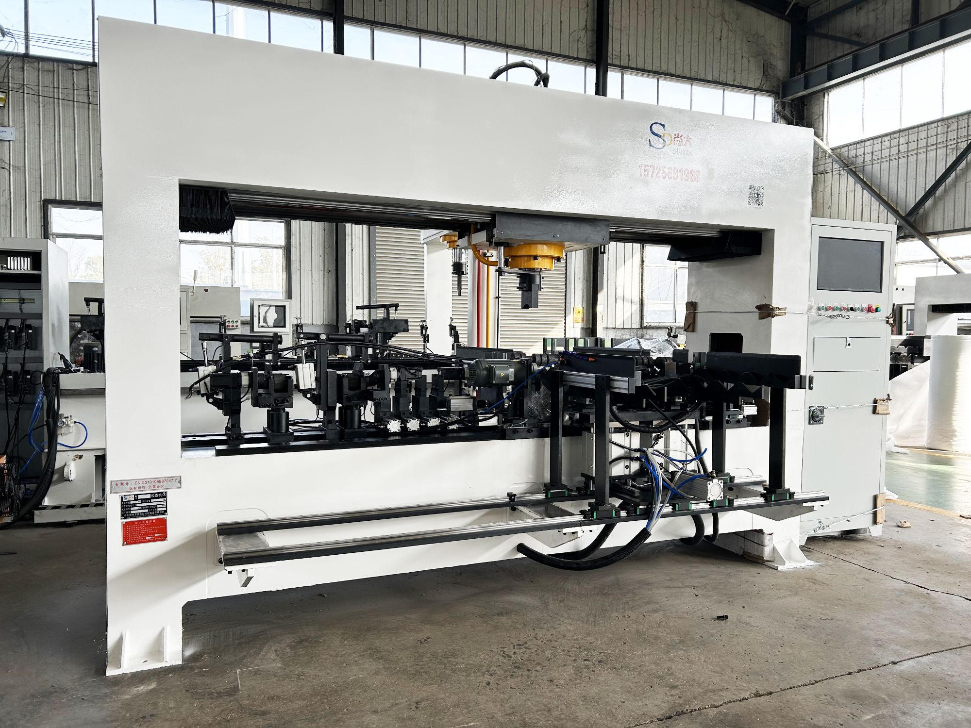 60 ton gantry straightening machine for convex-concave shafts