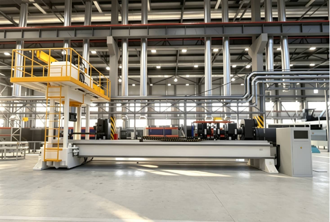 Workpiece inspection detail on a straightening machine
