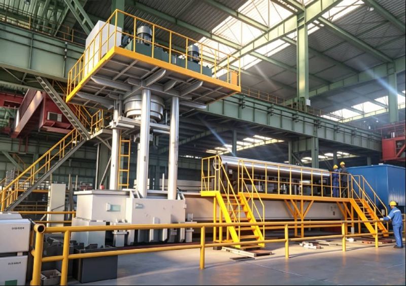 630t auto straightening press for 12m×400mm steel pipe