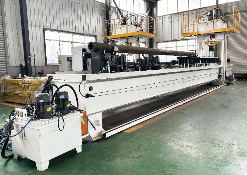 20m extra-long pipe straightening