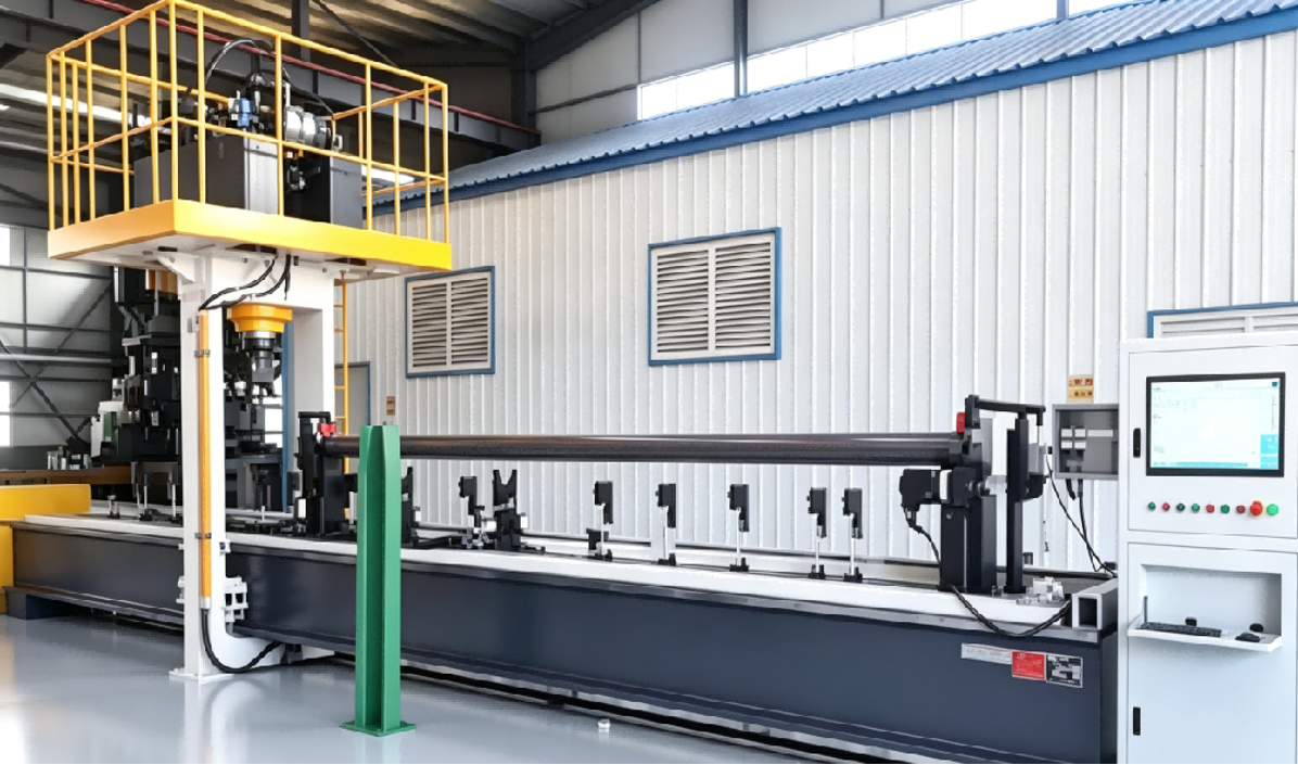 Long tube automatic straightening machine