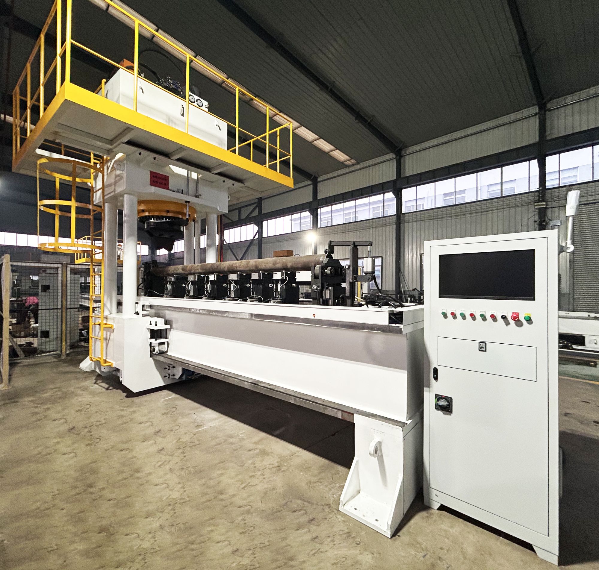 Round iron bar 800-ton straightening machine