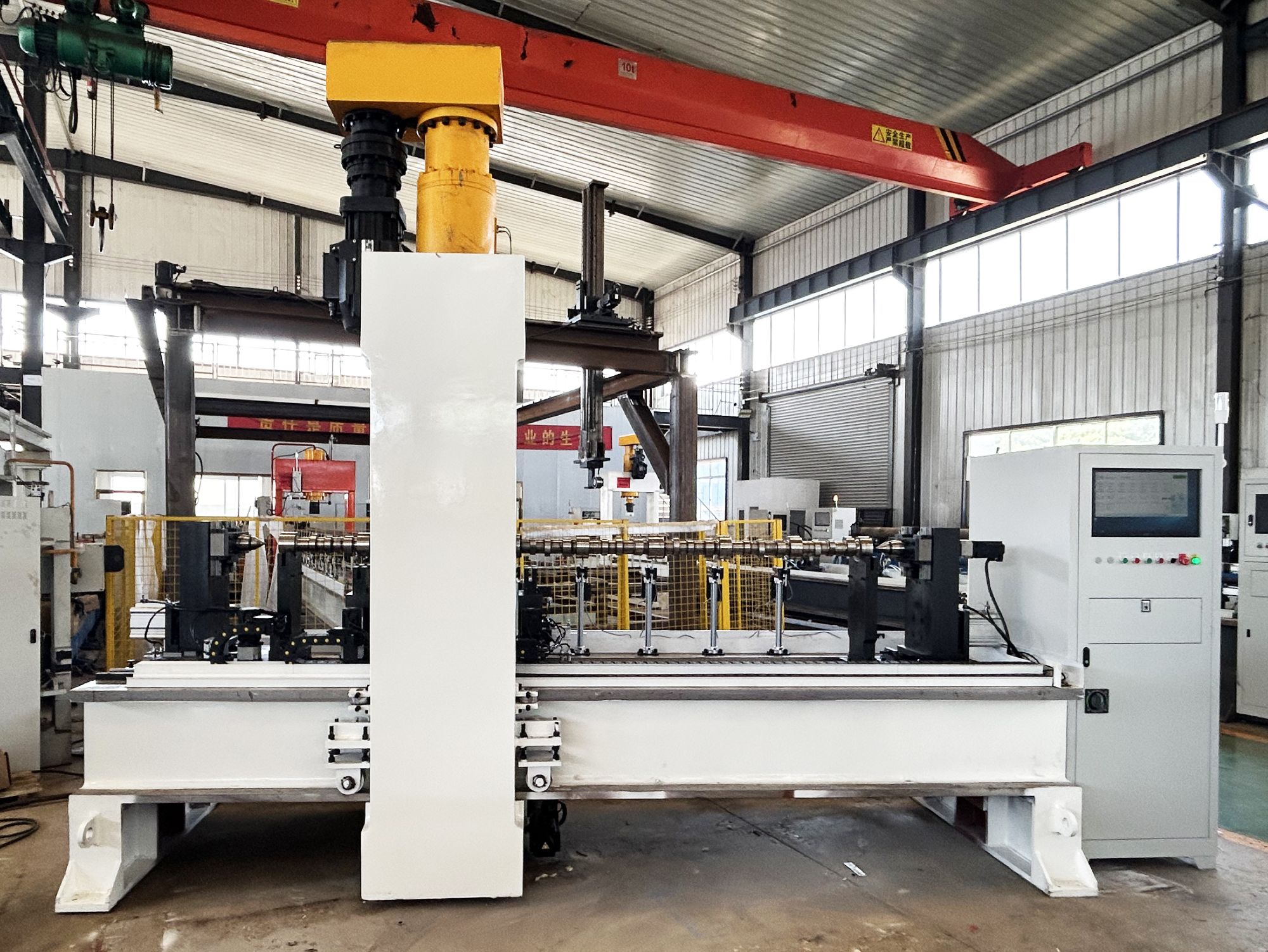 CNC shaft straightening machine main view