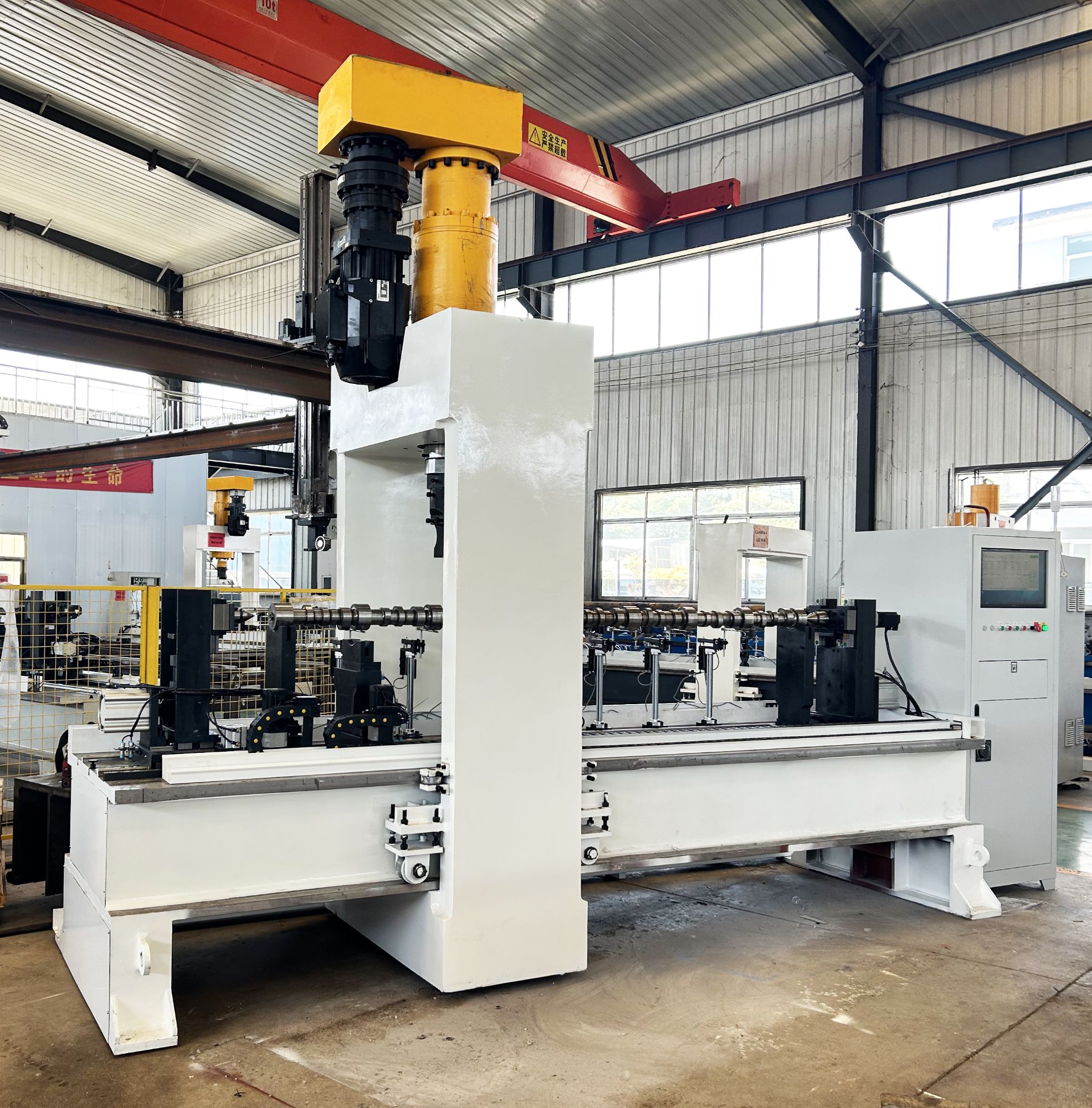 Long concave-convex shaft straightening machine, 100 ton pressure